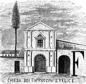 Il convento dei pp. Cappuccini nel 1800