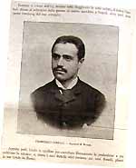 Francesco Cimbali (da "La Tribuna Illustrata" del 27 novembre 1892)