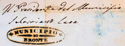 Firma di Sebastiano De Luca (1860)