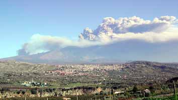 Bronte, eruzione dell'Ottobre 2002