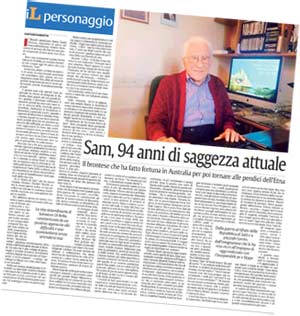 Sam Di Bella (La Sicilia, luned 8.12.2014)