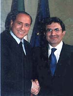Antonio Fallico con Silvio Berlusconi