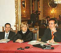 Antonello Caruso, il sindaco di Giarre, Concetta Sodano e Mario Zappia