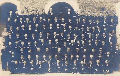 Convittori del R.Collegio Capizzi con il rettore Giuseppe Prestianni (primo anni del 1900)