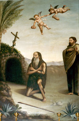 Sant'Onofrio, olio su tela di Nunziato Petralia