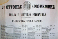 21 ottobre 1860, Plebiscito della Sicilia