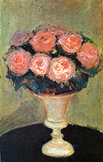 Rosetta Zingale (Fiori, olio su tela)