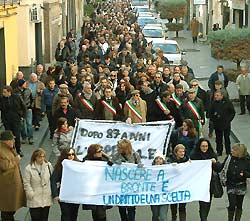 MANIFESTAZIONE A DIFESA DELL'OSPEDALE DI BRONTE