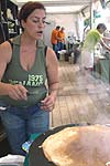 La crepes col gelato al pistacchio